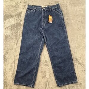 Vintage Urban Pipeline UP Carpenter Jeans Mens 33x30 Dark‎ Wash Loose Baggy Fit